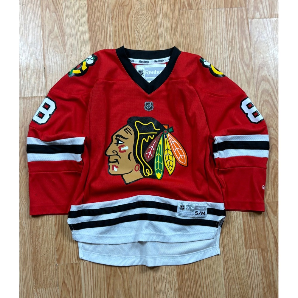 Reebok Chicago Blackhawks Patrick Kane 88 Youth S/M NHL Hockey Jersey Red c1